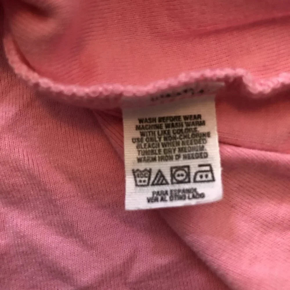 Carters 3M Pink Baby Girl Long-Sleeve Shirt Fruit Applique Cotton Top Lightweigh